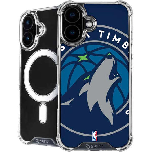 NBA Minnesota Timberwolves Large Logo iPhone 16 MagSafe Case