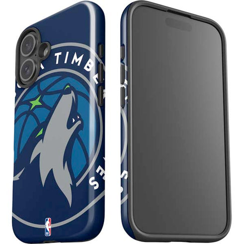 NBA Minnesota Timberwolves Large Logo iPhone 16 Plus Impact Case
