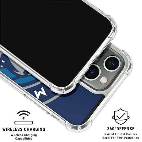 NBA Minnesota Timberwolves Large Logo iPhone 16 Pro Clear Case