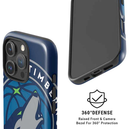 NBA Minnesota Timberwolves Large Logo iPhone 16 Pro Magsafe Impact Case