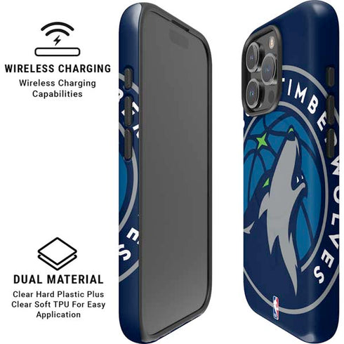 NBA Minnesota Timberwolves Large Logo iPhone 16 Pro Max Magsafe Impact Case