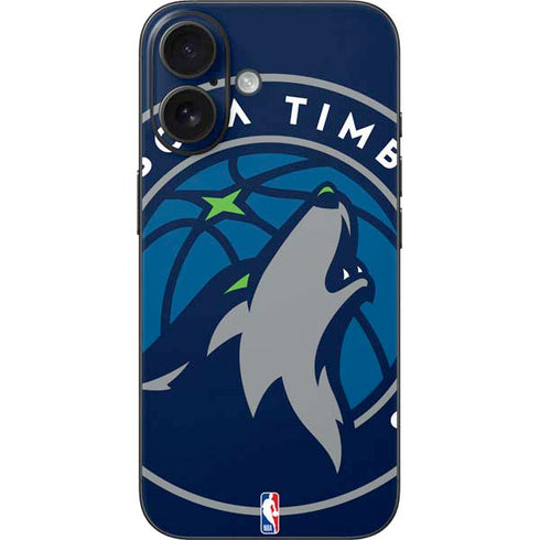 NBA Minnesota Timberwolves Large Logo iPhone 16 Skin