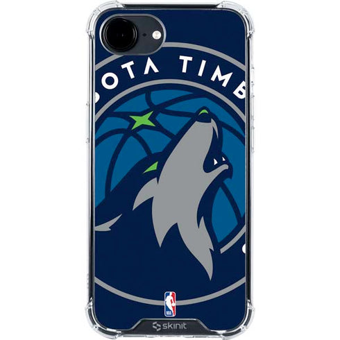 NBA Minnesota Timberwolves Large Logo iPhone 16e Clear Case