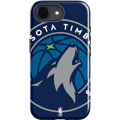 NBA Minnesota Timberwolves Large Logo iPhone 16e Impact Case