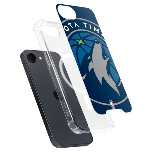 NBA Minnesota Timberwolves Large Logo iPhone 16e MagSafe Case