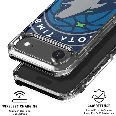 NBA Minnesota Timberwolves Large Logo iPhone 17 Air Clear Case