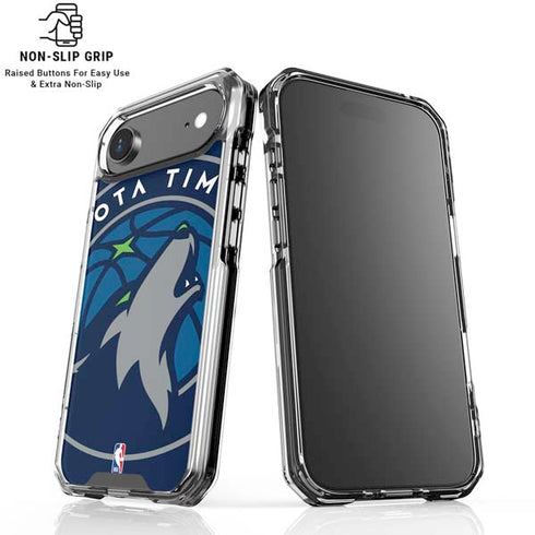 NBA Minnesota Timberwolves Large Logo iPhone 17 Air Clear Case