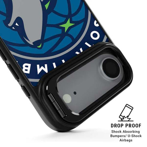 NBA Minnesota Timberwolves Large Logo iPhone 17 Air Kickstand Case
