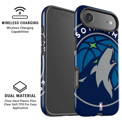 NBA Minnesota Timberwolves Large Logo iPhone 17 Air Magsafe Impact Case