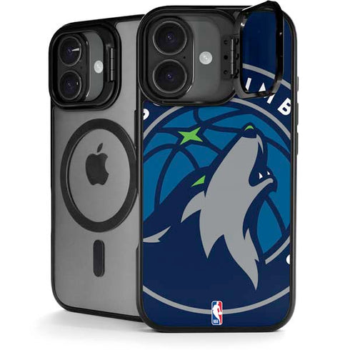 NBA Minnesota Timberwolves Large Logo iPhone 17 Kickstand Case