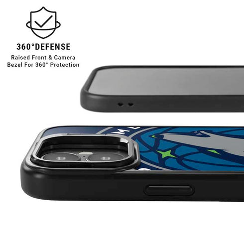 NBA Minnesota Timberwolves Large Logo iPhone 17 Kickstand Case