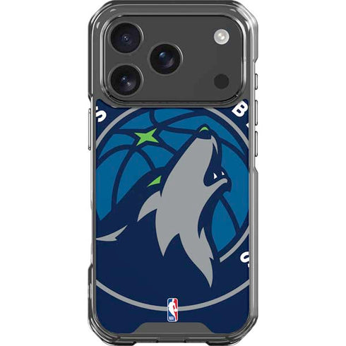 NBA Minnesota Timberwolves Large Logo iPhone 17 Pro Clear Case