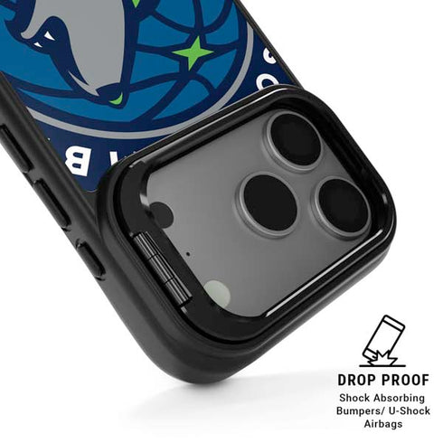 NBA Minnesota Timberwolves Large Logo iPhone 17 Pro Kickstand Case