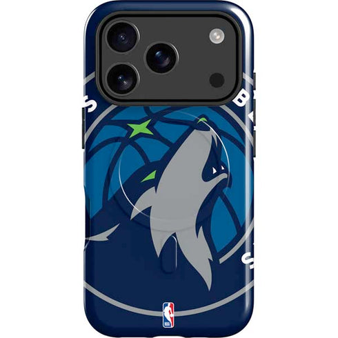 NBA Minnesota Timberwolves Large Logo iPhone 17 Pro Magsafe Impact Case