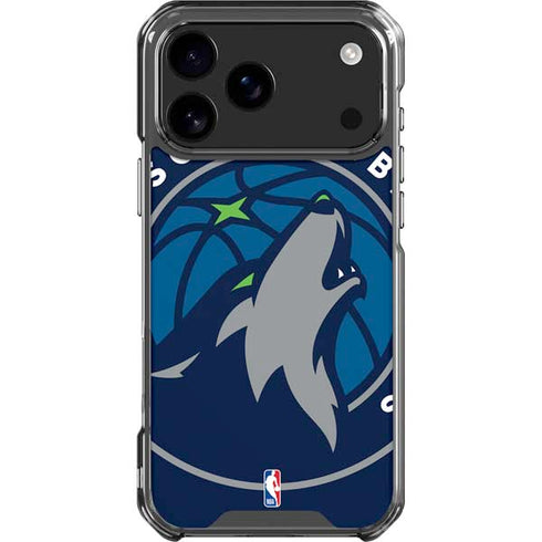 NBA Minnesota Timberwolves Large Logo iPhone 17 Pro Max Clear Case