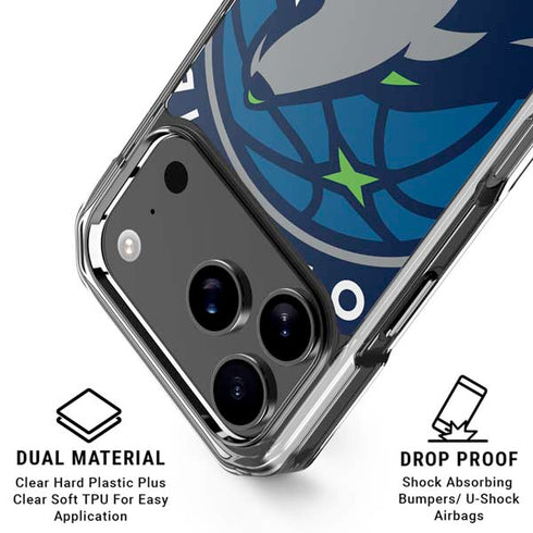 NBA Minnesota Timberwolves Large Logo iPhone 17 Pro Max MagSafe Case