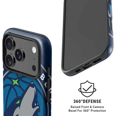 NBA Minnesota Timberwolves Large Logo iPhone 17 Pro Max Magsafe Impact Case