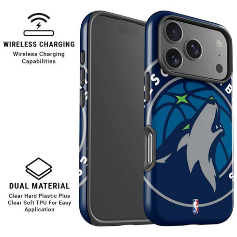 NBA Minnesota Timberwolves Large Logo iPhone 17 Pro Max Magsafe Impact Case