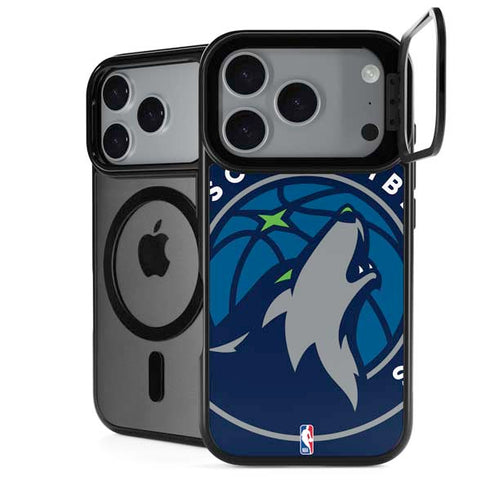 NBA Minnesota Timberwolves Large Logo iPhone 18 Pro Kickstand Case