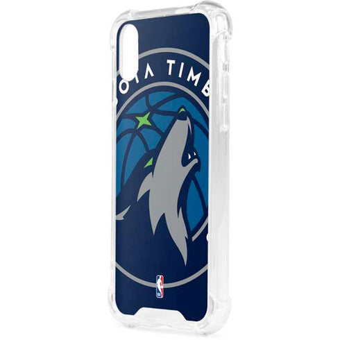 NBA Minnesota Timberwolves Large Logo iPhone XS Clear Case