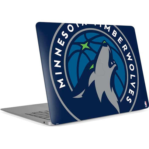 NBA Minnesota Timberwolves Large Logo Apple MacBook Air Skin