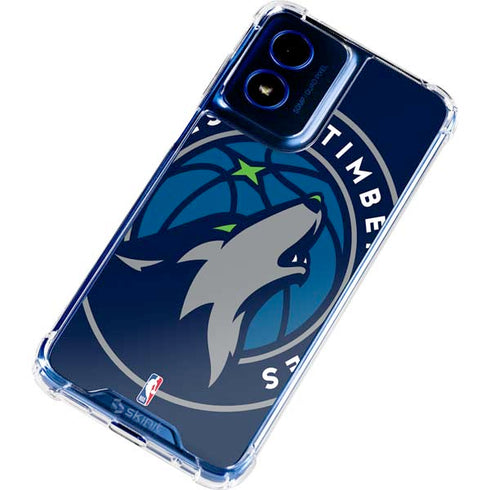 NBA Minnesota Timberwolves Large Logo Moto G 5G (2024) Clear Case