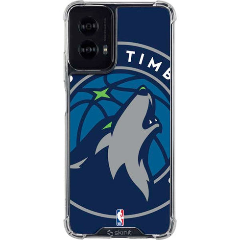 NBA Minnesota Timberwolves Large Logo Moto G Power 5G (2024) Clear Case