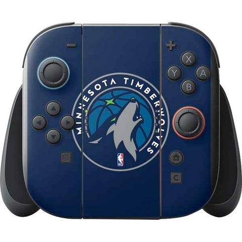 NBA Minnesota Timberwolves Large Logo Nintendo Switch 2 (2025) with Joy-Con Skin