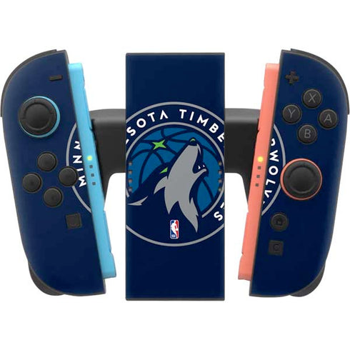 NBA Minnesota Timberwolves Large Logo Nintendo Switch 2 (2025) Joy-Con Controller Skin