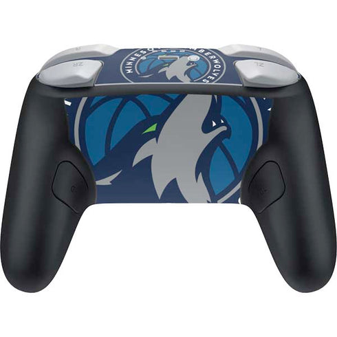 NBA Minnesota Timberwolves Large Logo Nintendo Switch 2 (2025) Pro Controller Skin