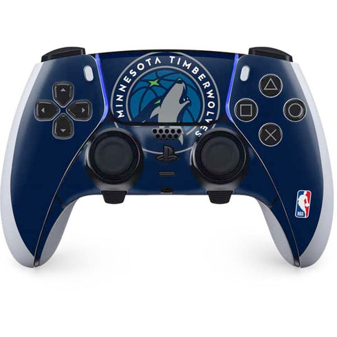 NBA Minnesota Timberwolves Large Logo PS5 DualSense Edge Pro Controller Skin