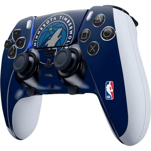 NBA Minnesota Timberwolves Large Logo PS5 DualSense Edge Pro Controller Skin