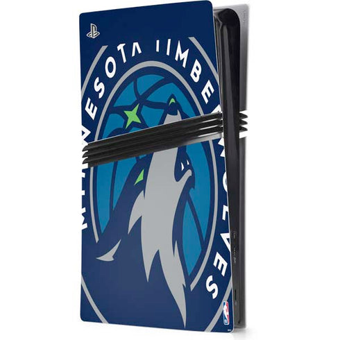 NBA Minnesota Timberwolves Large Logo PS5 Pro Console Skin