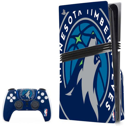 NBA Minnesota Timberwolves Large Logo PlayStation PS5 Skins