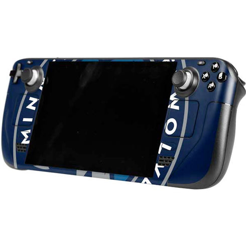 NBA Minnesota Timberwolves Large Logo Steam Deck Handheld Gaming Computer Skin