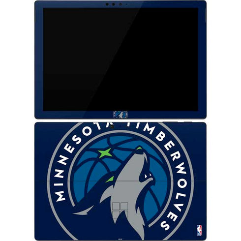 NBA Minnesota Timberwolves Large Logo Surface Pro 7 Skin