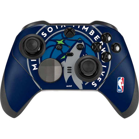 NBA Minnesota Timberwolves Large Logo Xbox Elite Wireless Controller Series 2 Skin