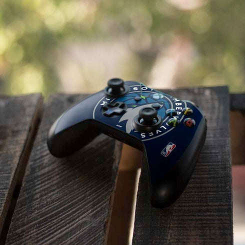 NBA Minnesota Timberwolves Large Logo Xbox One S All-Digital Edition Bundle Skin