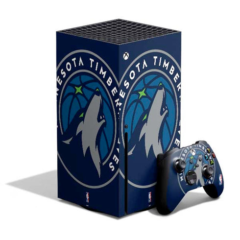 NBA Minnesota Timberwolves Large Logo Xbox Series X Skins