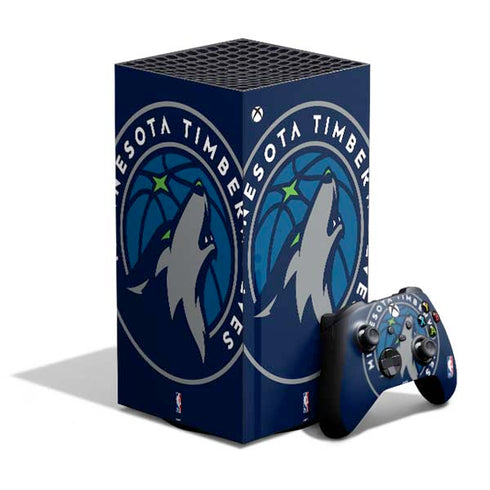 NBA Minnesota Timberwolves Large Logo XBox Series X Digital Edition Bundle Skin