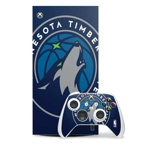 NBA Minnesota Timberwolves Large Logo Xbox Series X Skins