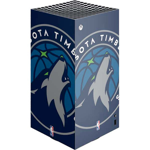 NBA Minnesota Timberwolves Large Logo XBox Series X Digital Edition Console Skin