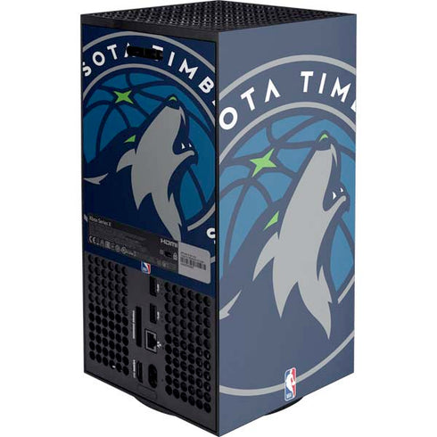 NBA Minnesota Timberwolves Large Logo XBox Series X Digital Edition Console Skin
