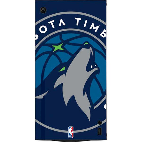 NBA Minnesota Timberwolves Large Logo XBox Series X Digital Edition Console Skin