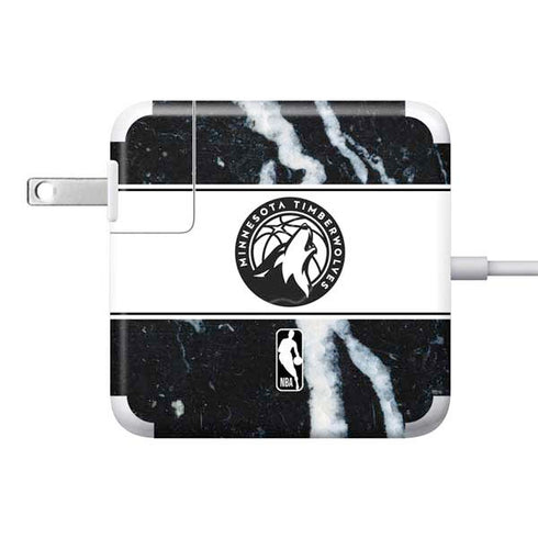 NBA Minnesota Timberwolves Marble 85W Power Adapter (15 and 17 inch MacBook Pro Charger) Skin