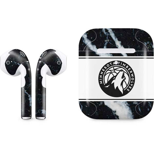 NBA Minnesota Timberwolves Marble Apple AirPods 2 Skin
