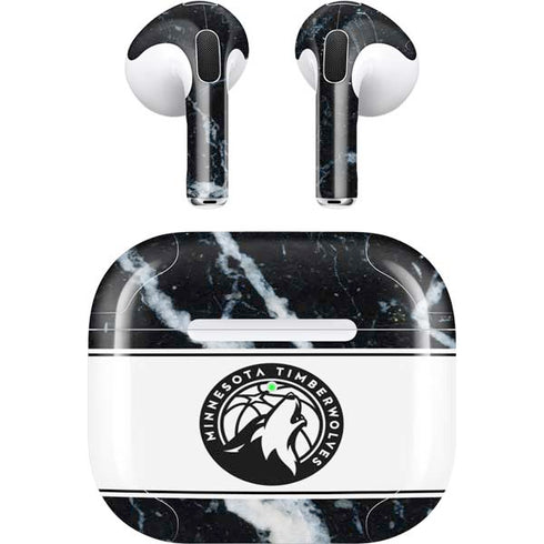 NBA Minnesota Timberwolves Marble Apple AirPods (3rd Gen 2021) Skin