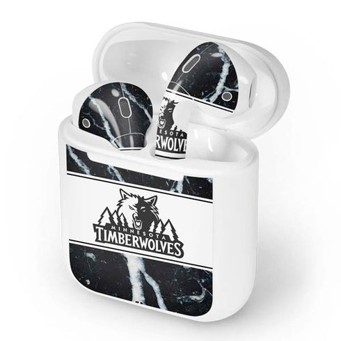 NBA Minnesota Timberwolves Marble Apple AirPods Skin