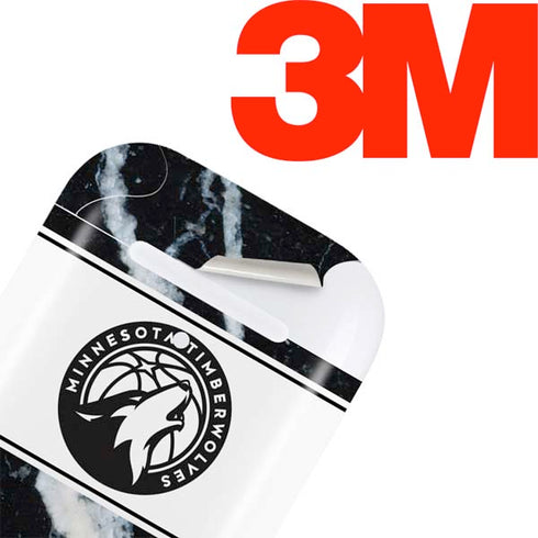 NBA Minnesota Timberwolves Marble Apple AirPods Skin