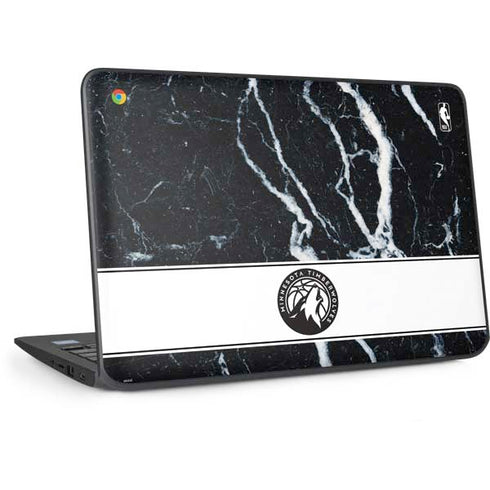 NBA Minnesota Timberwolves Marble HP Chromebook Skin